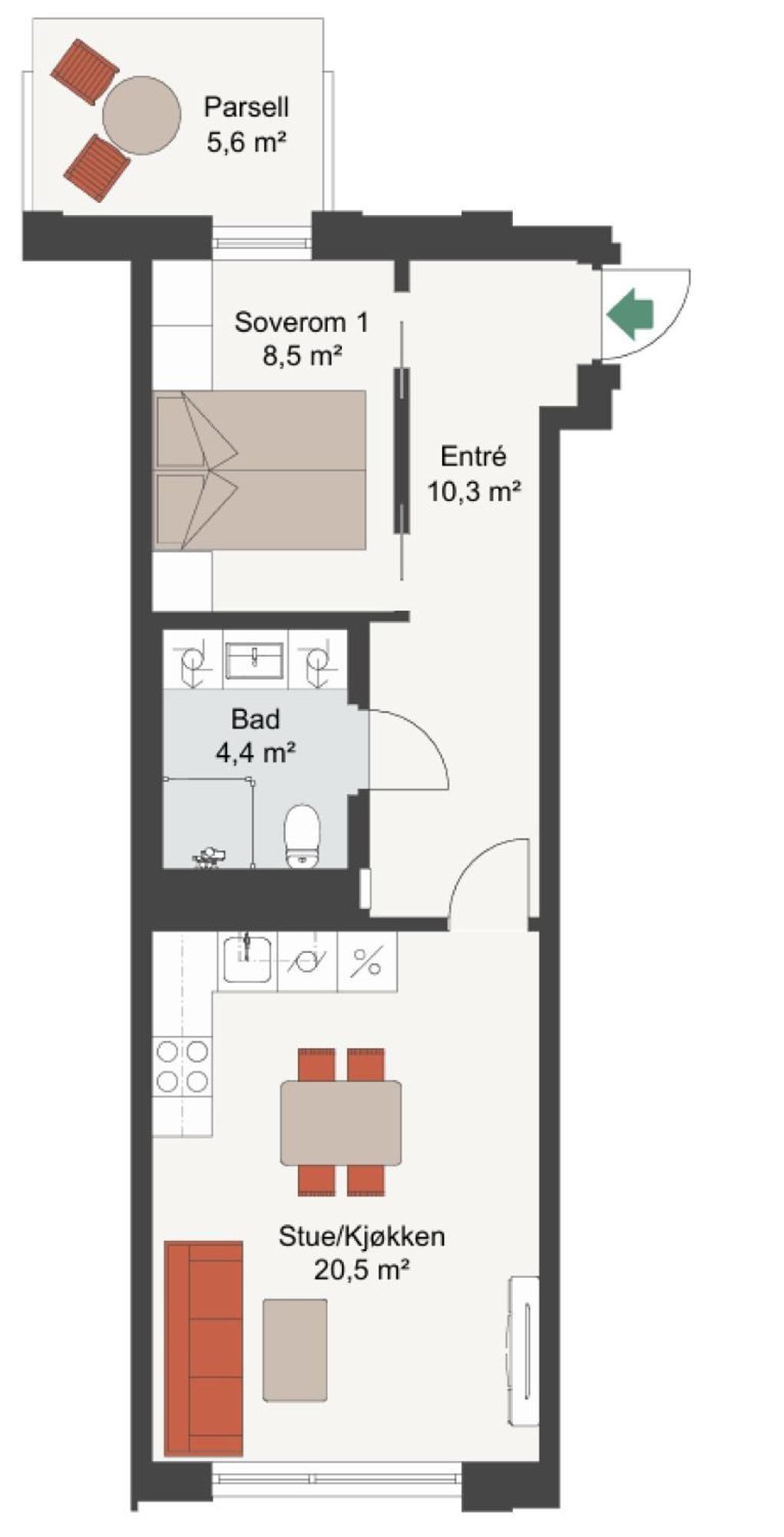 Brand New And Modern Apartment In Oslo Center Экстерьер фото